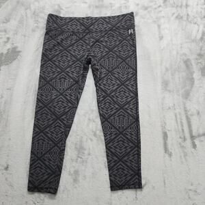 Victoria's Secret Pants Womens XL SHORT Gray Geometric Angel Wings Logo Crop